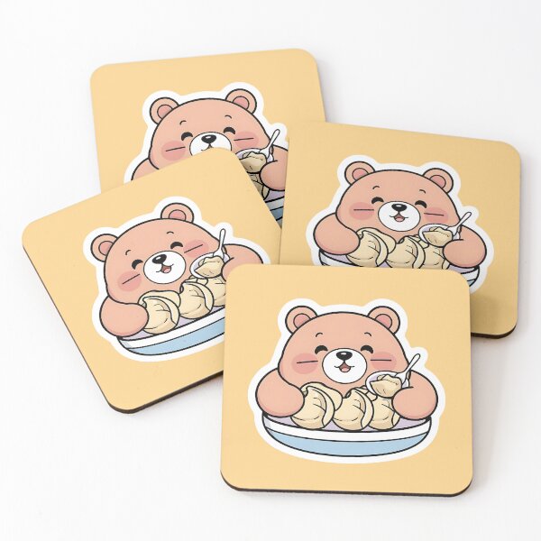 Item preview, Bear eating Dumplings designed and sold by Kids GobbleGala.