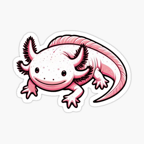 Vista previa del artículo con la obra «Axolotl pink», diseñado y vendido por ArtStudiosCTP.