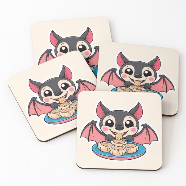 Item preview, Bat eating Dumplings designed and sold by Kids GobbleGala.