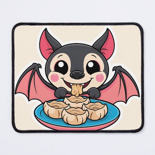 Item preview, Bat eating Dumplings designed and sold by Kids GobbleGala.