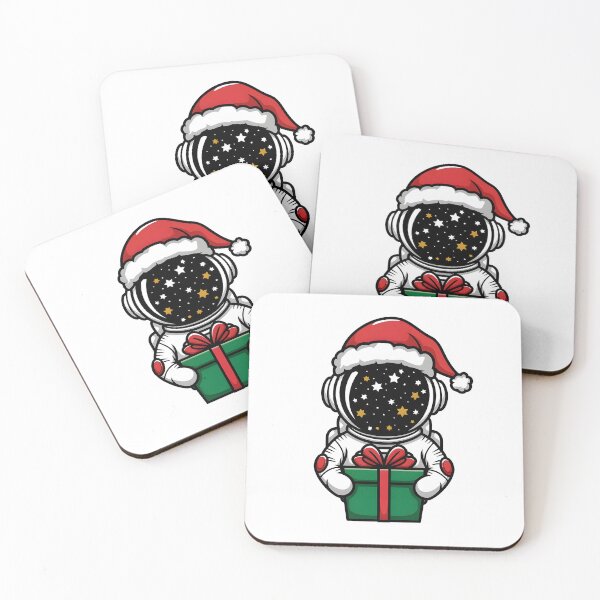 Item preview, Merry christmas cute astronaut designed and sold by ArtbySameer.