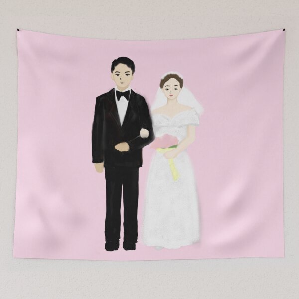 Item preview, a bride and a groom pink designed and sold by ultimawiz.