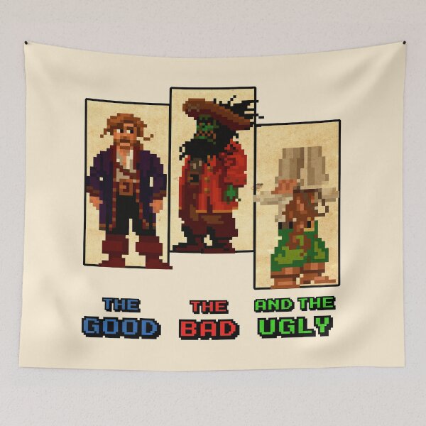 Item preview, Monkey Island The Good, The Bad and The Ugly - T-Shirts, Gadgets & Face Masks designed and sold by spegnilcomputer.
