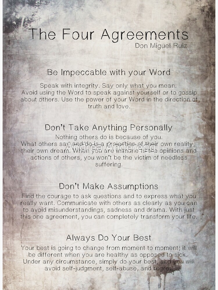 four-agreements-merch-gifts-for-sale-redbubble