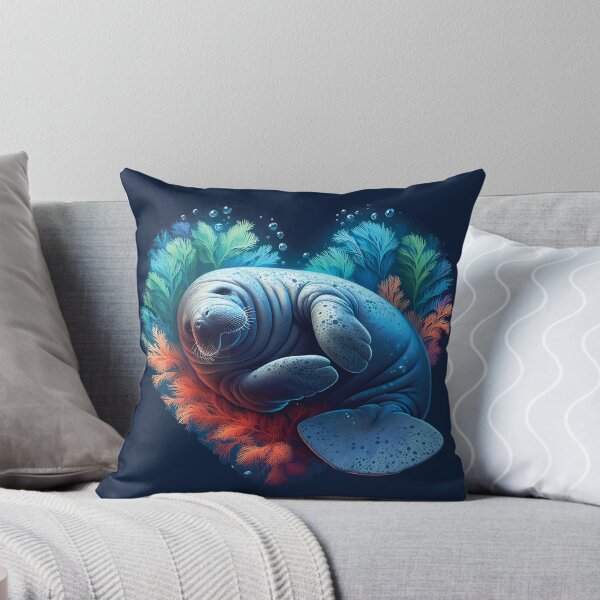 Item preview, Manatee in Seagrass Heart designed and sold by EcoArtShop.
