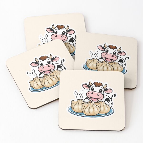 Item preview, Cow eating Dumplings designed and sold by Kids GobbleGala.