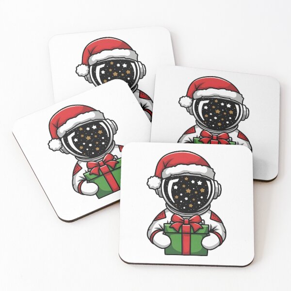 Item preview, Merry christmas cute astronaut designed and sold by ArtbySameer.