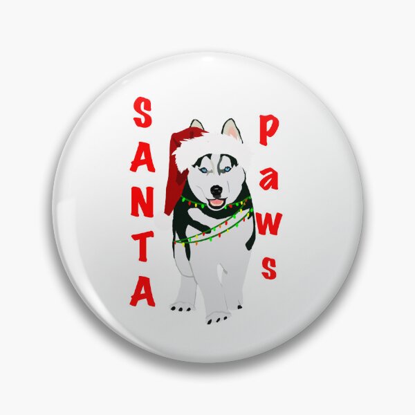 Item preview, Santa paws husky Christmas pup designed and sold by CATC0MMANDER.