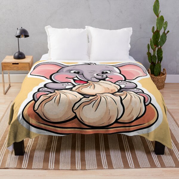 Item preview, Elephant eating Dumplings designed and sold by Kids GobbleGala.