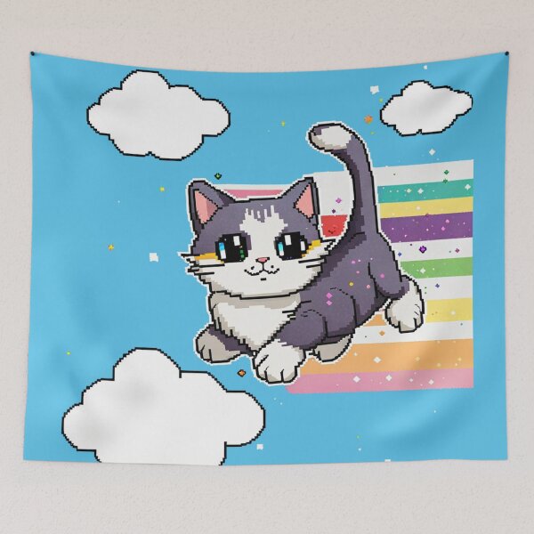 Item preview, Aroace Cat Rainbow 8bit designed and sold by IrgumS.