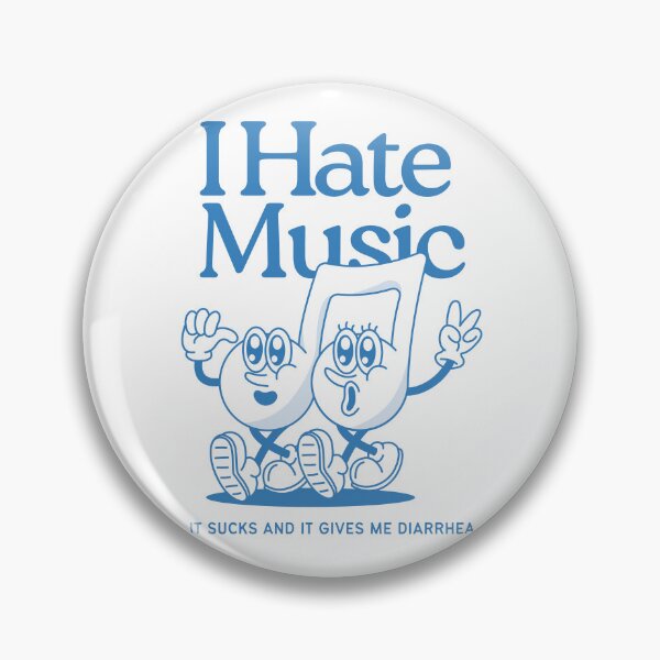 Item preview, I hate music it sucks and gives me diarrhea designed and sold by tapeworm cutie.