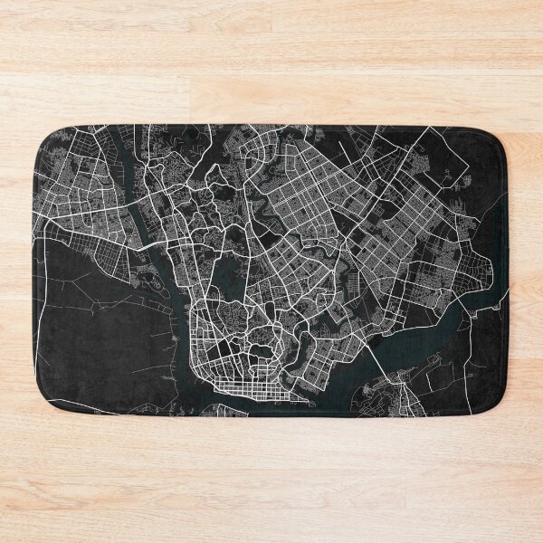 Item preview, Yangon City Map of Myanmar - Dark designed and sold by deMAP.