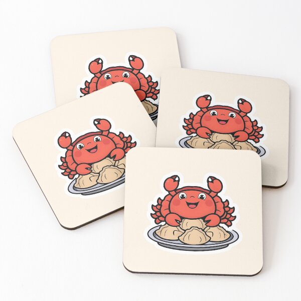 Item preview, Crab eating Dumplings designed and sold by Kids GobbleGala.