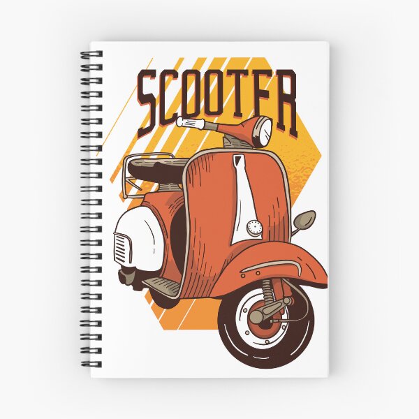 Item preview, Cartoon Scooter with Geometric Background designed and sold by TurtleDojo.