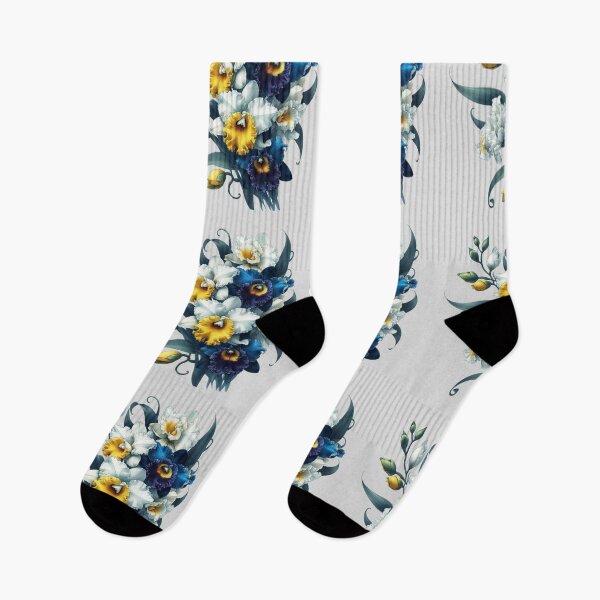 Item preview, Cattleya Orchids White yellow Navy designed and sold by Nanthanon.