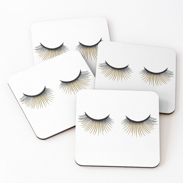Item preview, Golden Eyelashes for Special Occasions, Unique designed and sold by villacreativa.