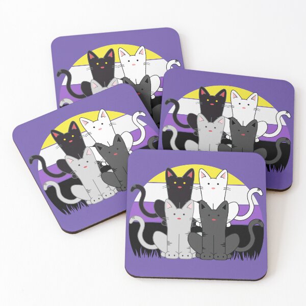 Item preview, Non-Binary Cats designed and sold by Sfumata Illustration.