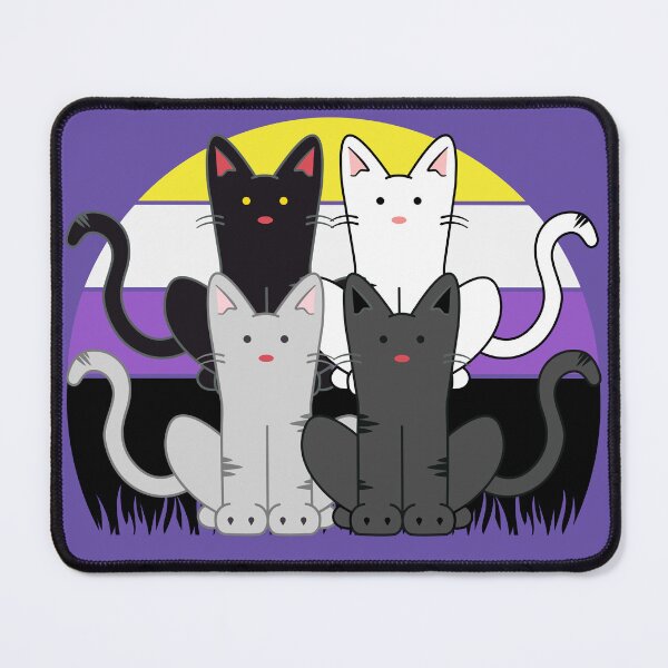 Item preview, Non-Binary Cats designed and sold by Sfumata Illustration.