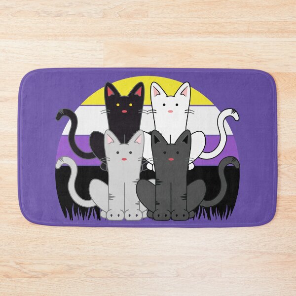 Item preview, Non-Binary Cats designed and sold by Sfumata Illustration.