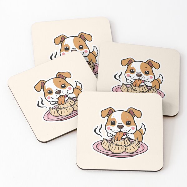 Item preview, Dog eating Dumplings designed and sold by Kids GobbleGala.