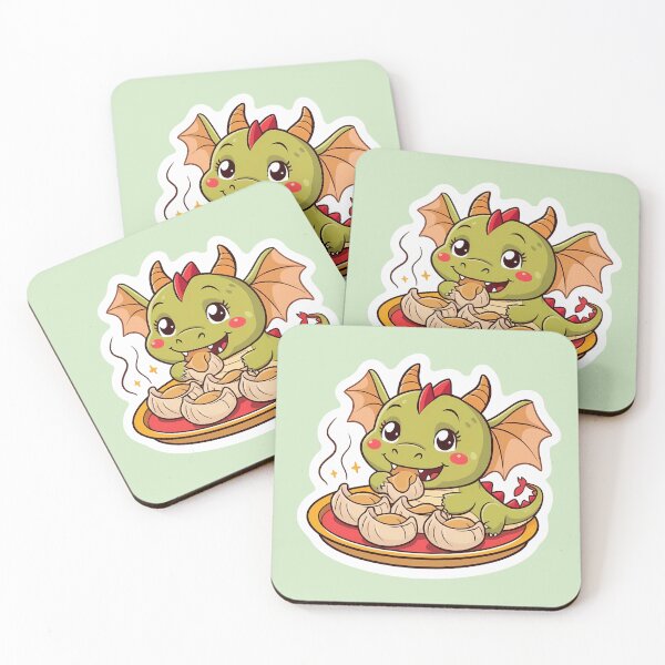 Item preview, Dragon eating Dumplings designed and sold by Kids GobbleGala.