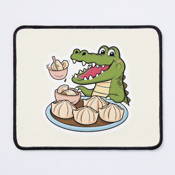 Item preview, Crocodile eating Dumplings designed and sold by Kids GobbleGala.