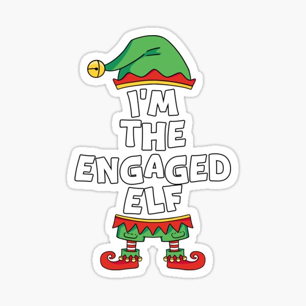 Item preview, Soy el elfo comprometido Disfraz familiar a juego Feliz Navidad Felices fiestas Papá Noel designed and sold by BBBLClo.