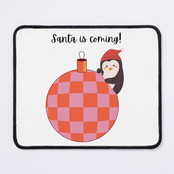 Item preview, Santa is coming! Penguin with Christmas Ball. Cute Penguin. Kawaii Penguin. designed and sold by janicerafael.