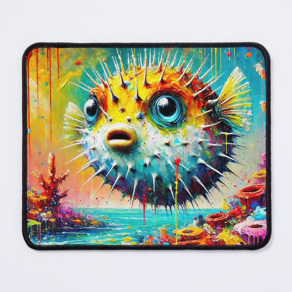 Item preview, Colorful Pufferfish designed and sold by ChrisButler.