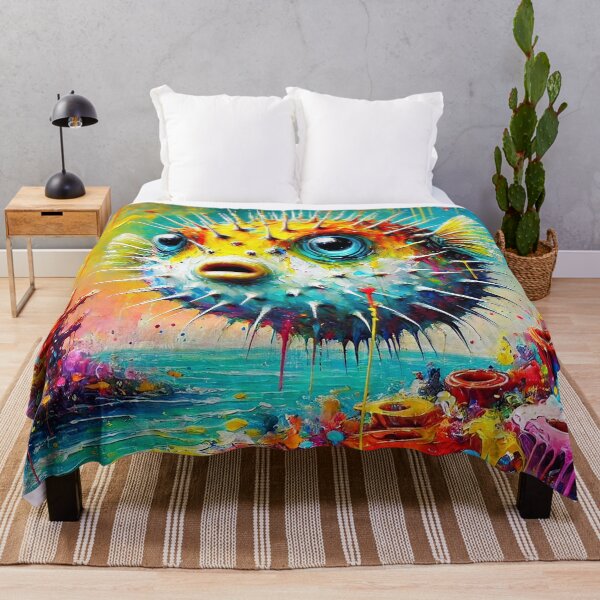 Item preview, Colorful Pufferfish designed and sold by ChrisButler.