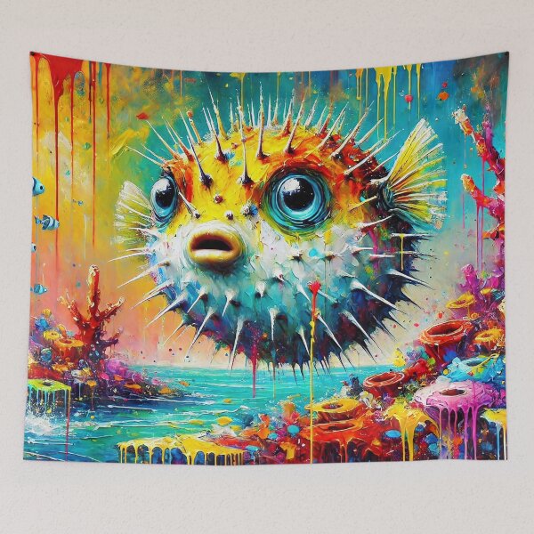 Item preview, Colorful Pufferfish designed and sold by ChrisButler.