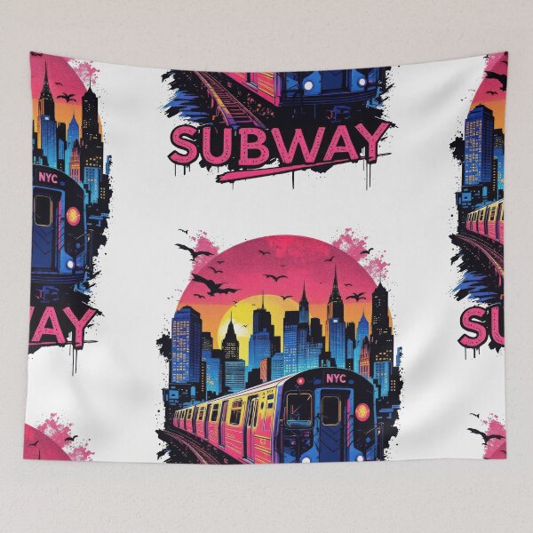 Item preview, New York Subway NYC Subway Train - 80s Edition designed and sold by MayaDelaye.