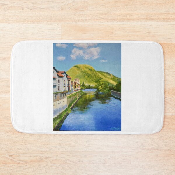 Item preview, The river Ariège at Foix in southern France designed and sold by Dai Wynn Fine Art.
