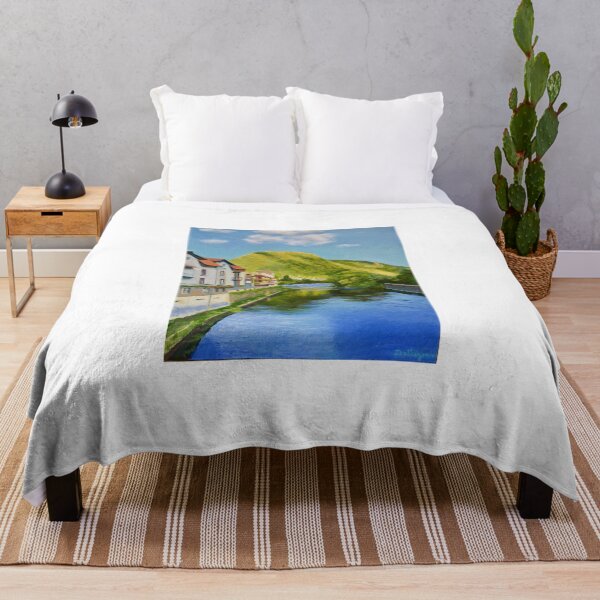 Item preview, The river Ariège at Foix in southern France designed and sold by Dai Wynn Fine Art.