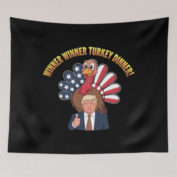 Item preview, Trump Vance Winner Winner Turkey Dinner - A funny gift for fans of political humor and unique Thanksgiving flair! designed and sold by ZyziowskyArt.
