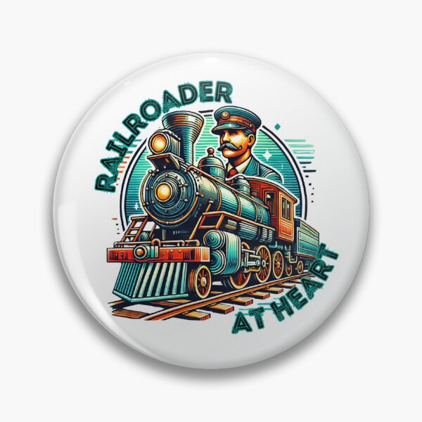 Item preview, Railroader at Heart designed and sold by rskiba13.
