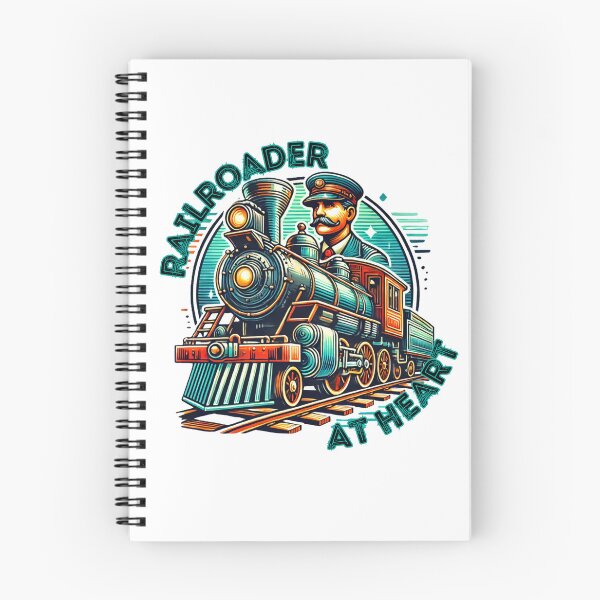 Item preview, Railroader at Heart designed and sold by rskiba13.