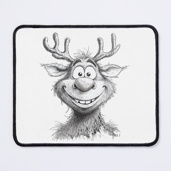 Item preview, Rudolph the not-so-red-nose reindeer designed and sold by laura-in-rome.