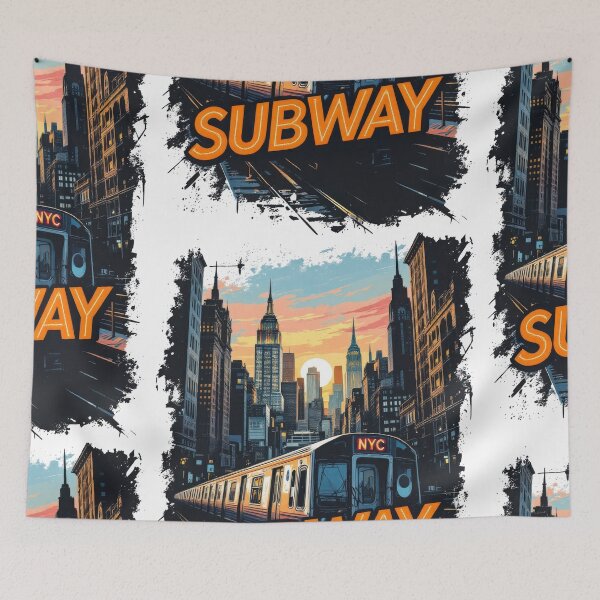 Item preview, New York Subway NYC Subway Train - 80s Edition designed and sold by MayaDelaye.