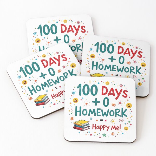 Item preview, funny quotes , 100 days of school , 100 days +0 homework = happy me  designed and sold by venavar.