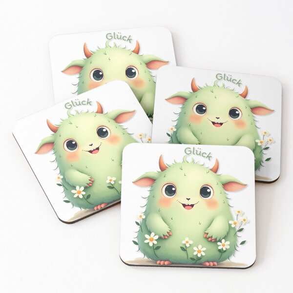 Item preview, The friendly little monster is named "Glück". designed and sold by kankan22.