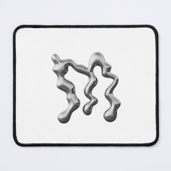 Item preview, SILVER M LETTER CHROME DESIGN! designed and sold by MeBrokeStudent.