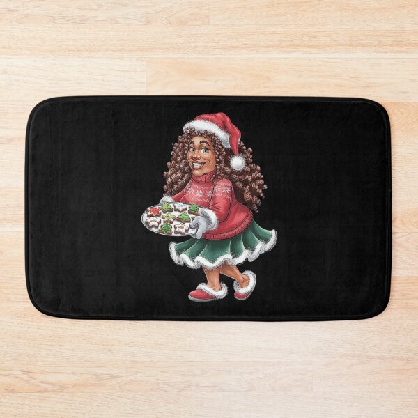Item preview, Black Woman Christmas Cookie Baker with Holiday Cheer designed and sold by love3617.