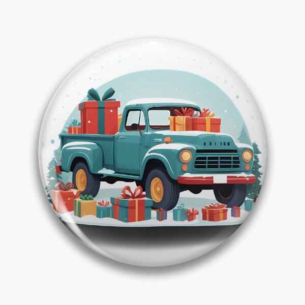 Item preview, Pickup truck with gifts designed and sold by AnnaTymosh.