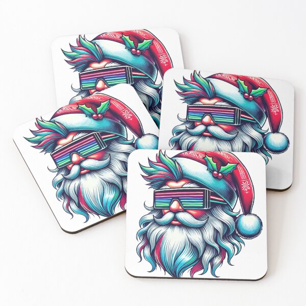 Item preview, Cool Cyberpunk Santa with Neon Sunglasses designed and sold by lubushop1.