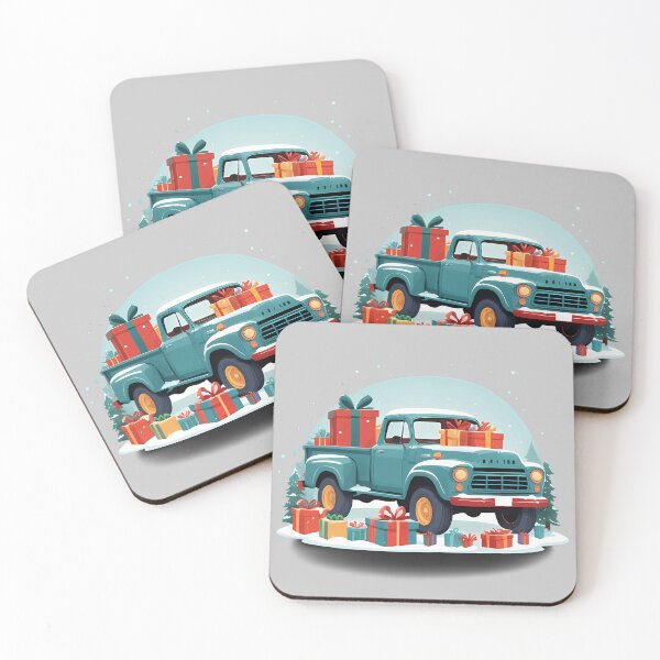 Item preview, Pickup truck with gifts designed and sold by AnnaTymosh.