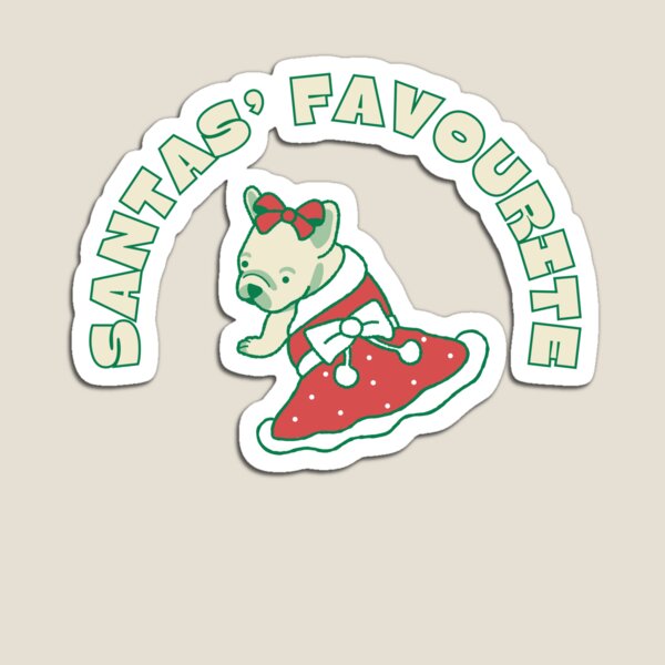 Item preview, SANTAS' FAVOURITE Christmas puppy design designed and sold by Laurasrarities.