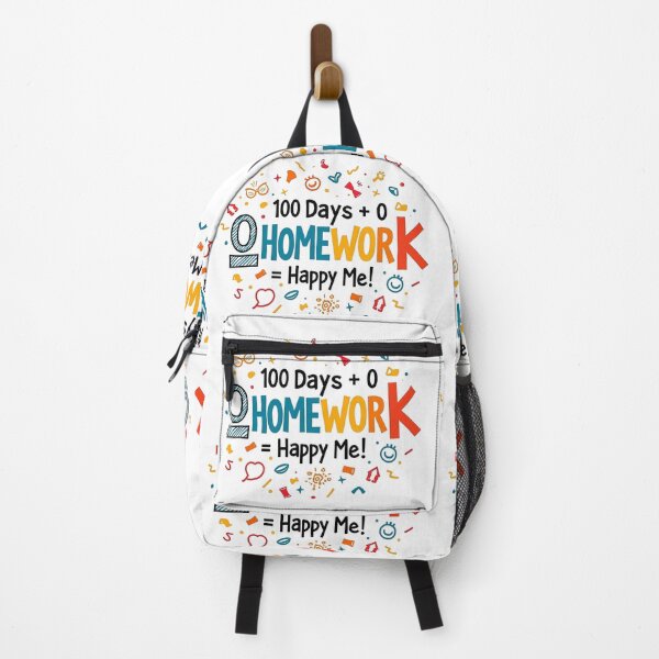 Item preview, funny quotes , 100 days of school , 100 days +0 homework = happy me designed and sold by venavar.