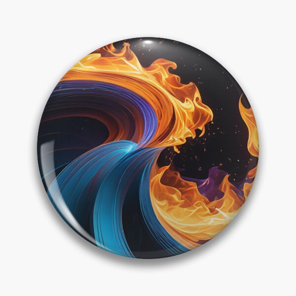 Item preview, Waves of Color and Fire designed and sold by SublimeMusings.