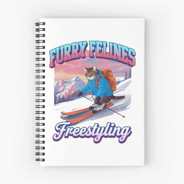 Item preview, Furry felines - freestyling - Cat skiing - Paws in powder designed and sold by JansenGS.